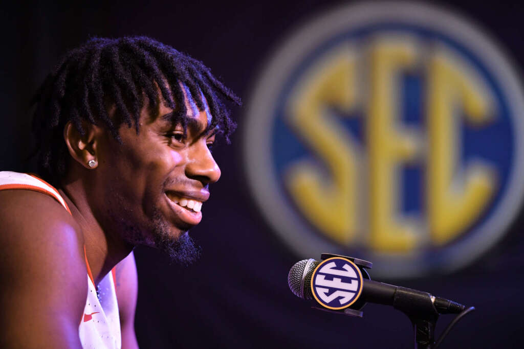 GALLERY Arkansas MBB At SEC Media Day Arkansas Razorbacks