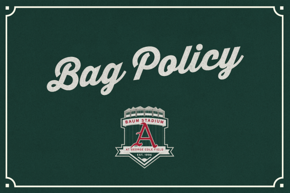 Reminder: Clear Bag Policy in Place for SEC Baseball Tournament