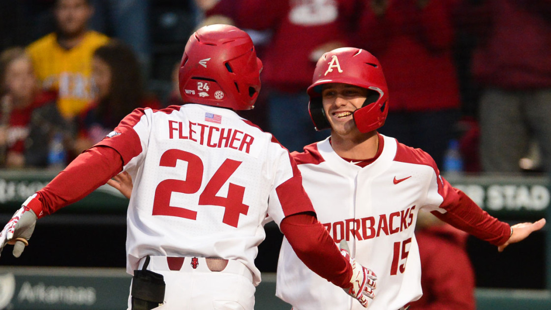 Kjerstad hits walk-off homer to lift Hogs over South Alabama