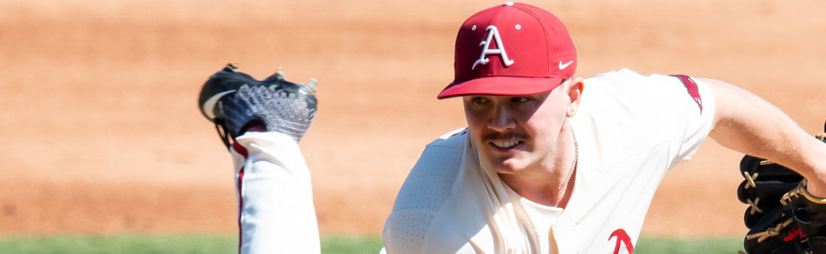 Kevin Kopps says he hasn't been 100% this year but he sure looked that  way to Coach Z and the rest of us watching Arkansas Razorback Baseball!  💪🏼, By Razorback Daily