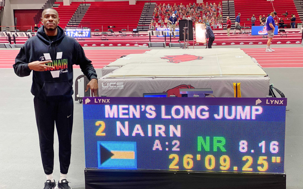 LaQuan Nairn leaps to Bahamian national long jump record - Vimarsana News