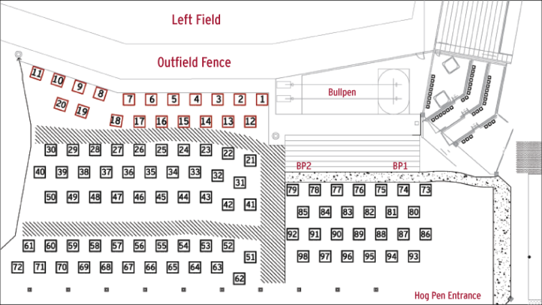 Baum Stadium Seating Map