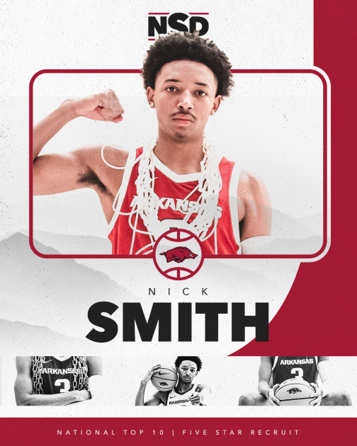 Razorback basketball signee, Nick Smith, Jr . rises to #1 in recruiting  rankings! - Arkansas Fight