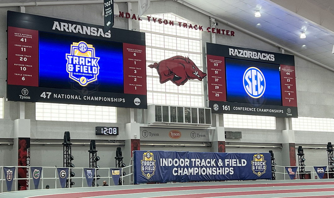 No. 1 Arkansas seeks fourth consecutive title while hosting SEC Indoor