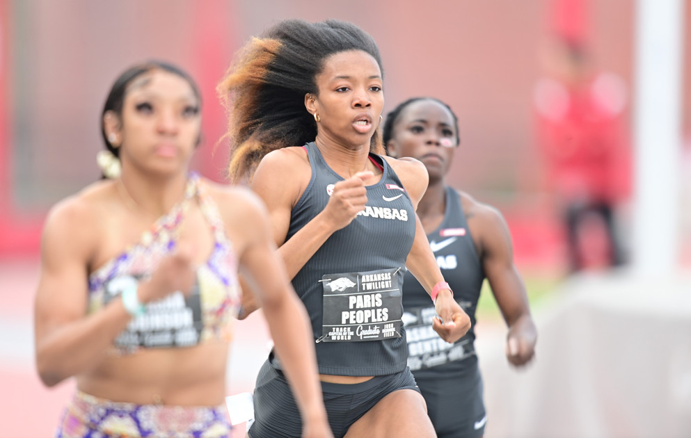 Stellar marks for Razorbacks across various events at Arkansas Twilight