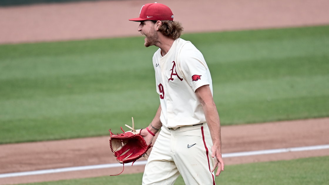Hollan’s Complete Game Lifts Hogs to Series Win