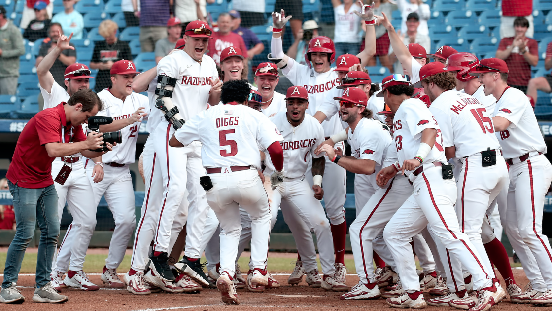 Diggs Walks Off Aggies, Hogs Win SEC Tournament Opener - Vimarsana News