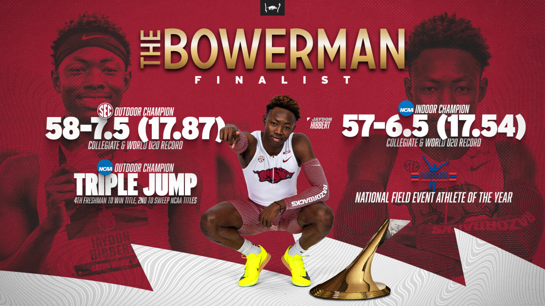 Jaydon Hibbert third Razorback men's finalist for The Bowerman - Vimarsana News