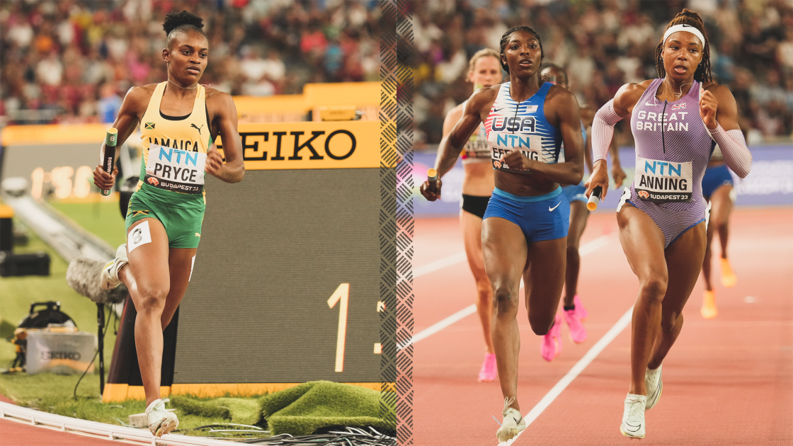 Razorback sprinters run second leg on trio of 4 x 400m relays Track