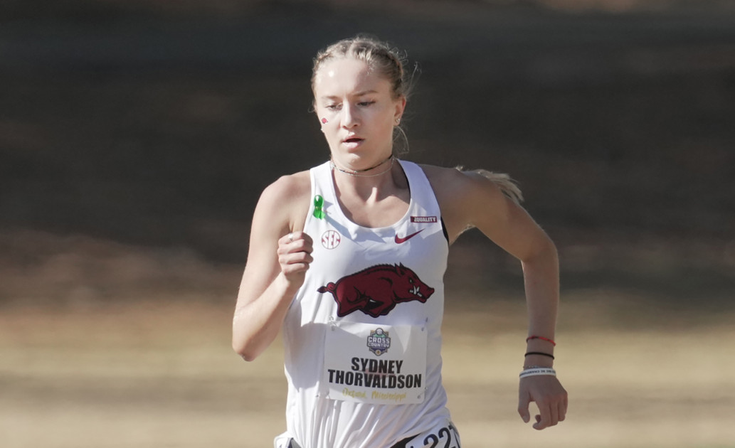 Sydney Thorvaldson win Cowboy Preview 3k, Arkansas nearly perfect