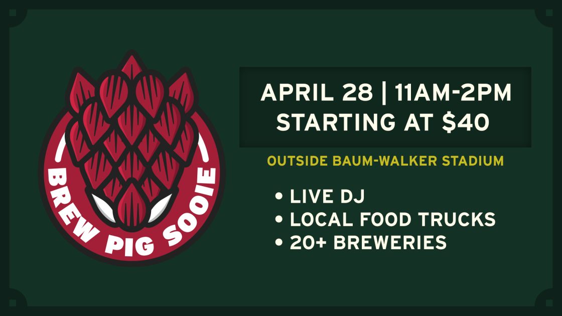 Brew Pig Sooie is Coming to Baum-Walker Stadium! - BVM Sports