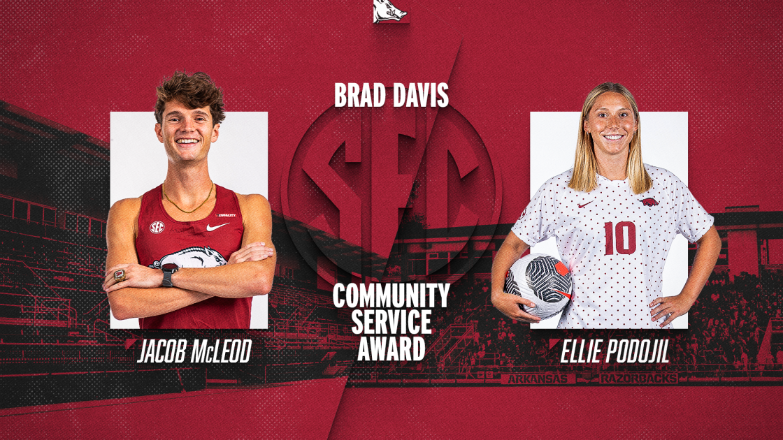 University of Arkansas Athletes Win Brad Davis SEC Award, $5K Scholarship