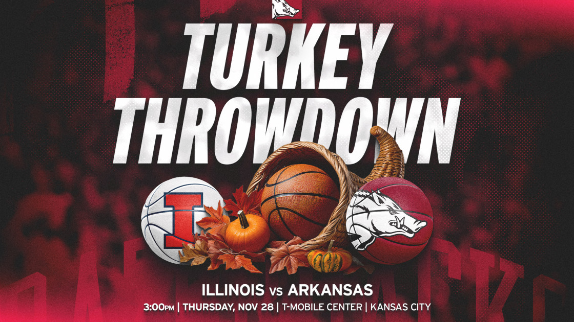 Arkansas and Illinois play in Kansas City on Thanksgiving Day on CBS