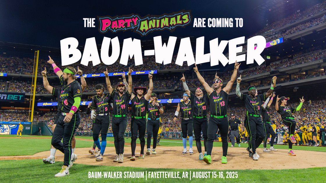 Party animals headlining the Baum-Walker Stadium