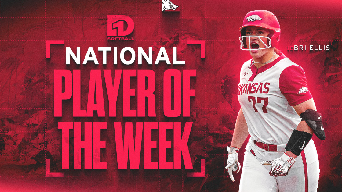 Ellis Named D1 Softball National Player of the Week | Arkansas Razorbacks