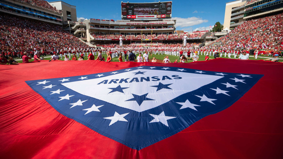 Red White And Blue Razorback Logo College | Northwest Arkansas