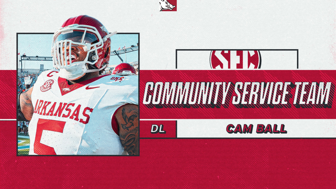Ball Selected to 2025 Allstate SEC Football Community Service Team
