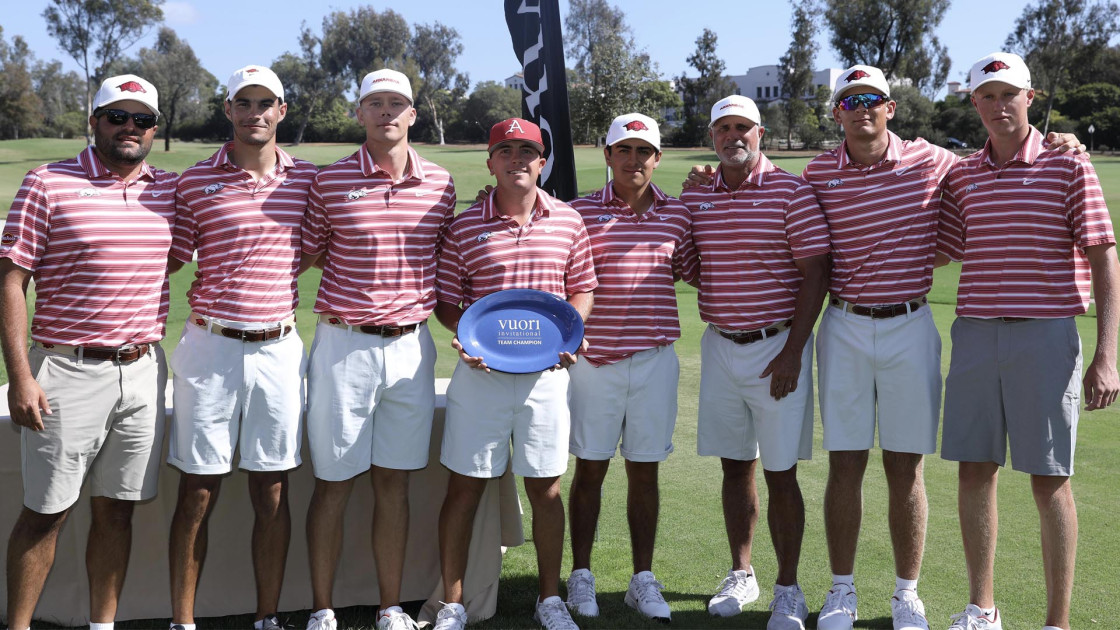 Razorback MGolf Wins Season Opener at Vuori Invitational