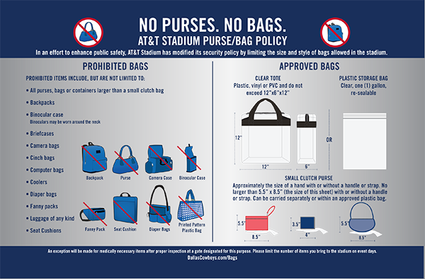 West Shore Stadium Bag Policy