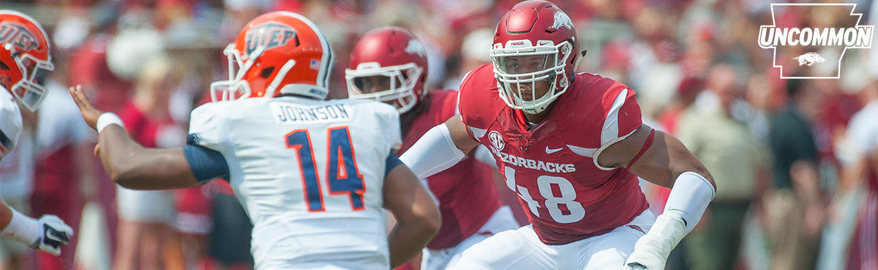 WholeHogSports - Deatrich Wise simplifies, scales DE ranks for Razorbacks