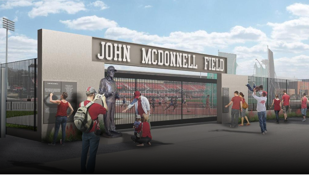 John McDonnell Statue Dedicated as Part of New Champions Plaza