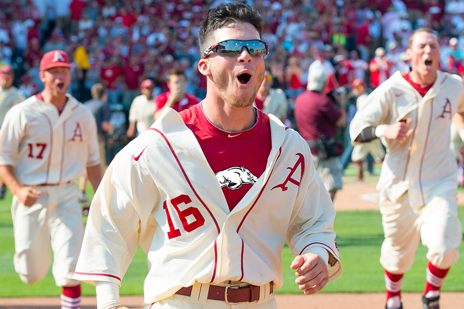 custom razorback baseball jersey