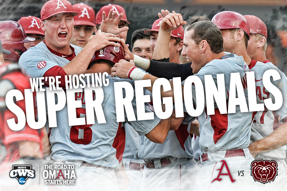 OmaHogs to HOST NCAA Super Regional Arkansas Razorbacks