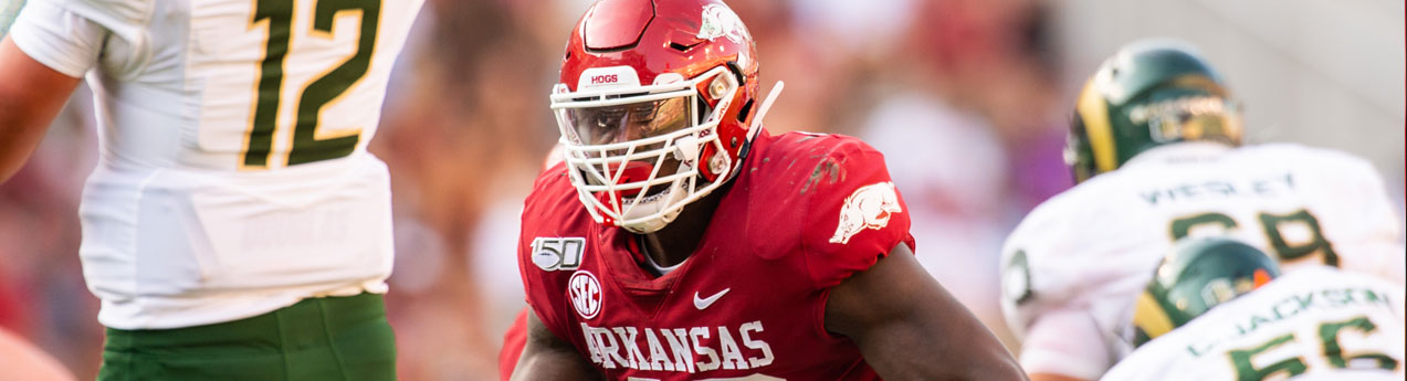 Razorback defensive tackle Jonathan Marshall declares for 2021 NFL