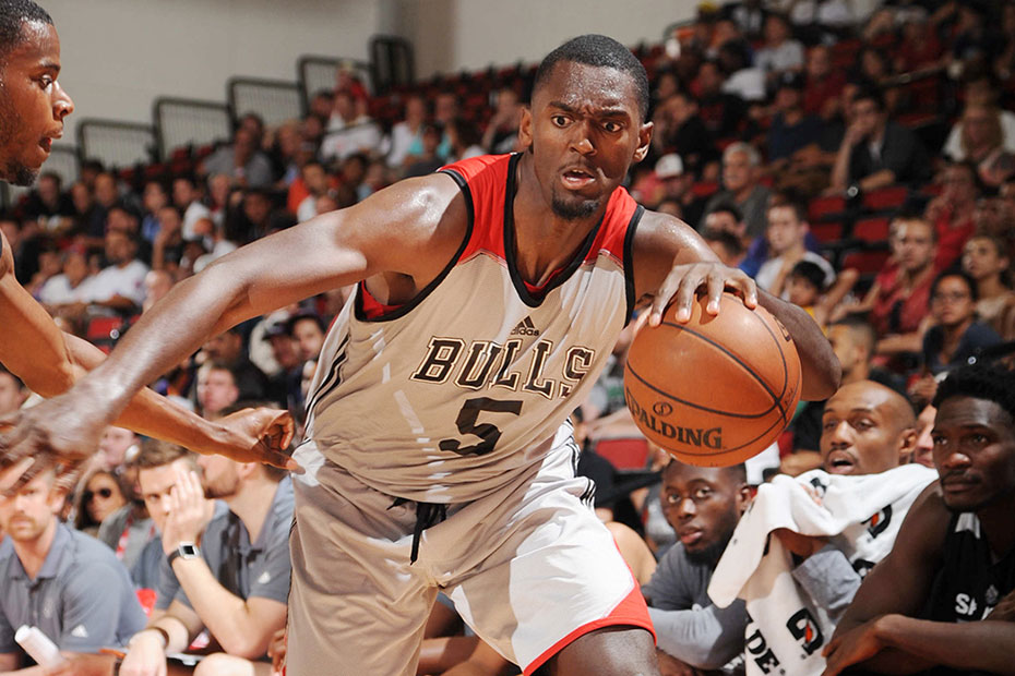 Bobby Portis and Michael Qualls at the NBA Draft Combine