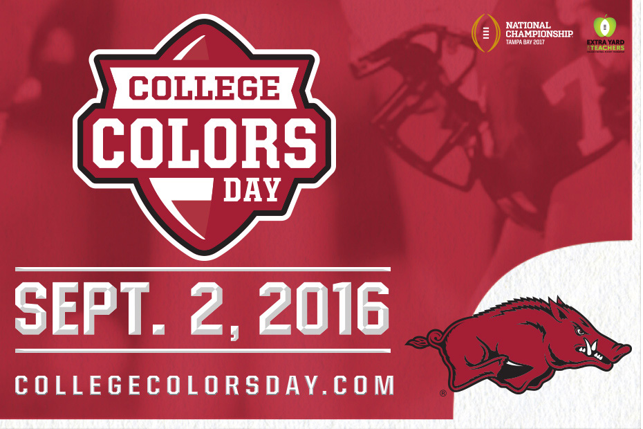 National Launch Of College Colors Day This Friday | Arkansas Razorbacks