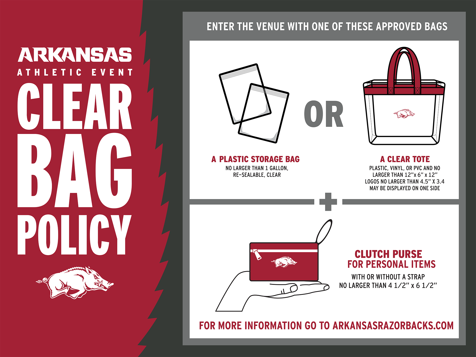 A-State Athletics Implementing Clear Bag Policy - Arkansas State