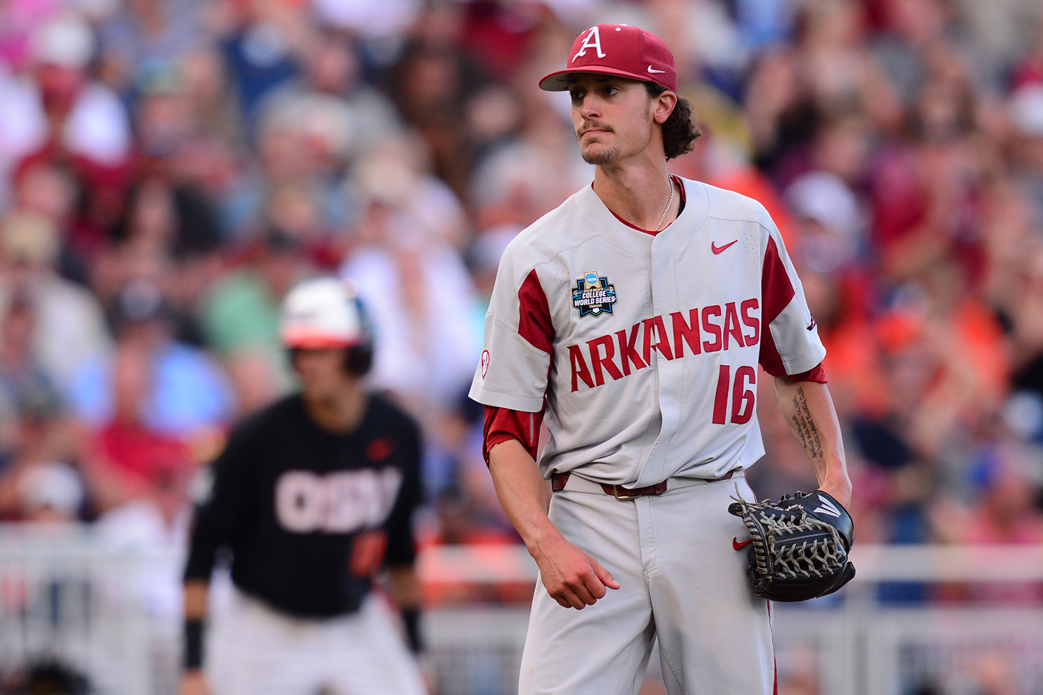 Arkansas Razorbacks Jersey Custom Name and Number Baseball NCAA 2022 College World Series Cardinal