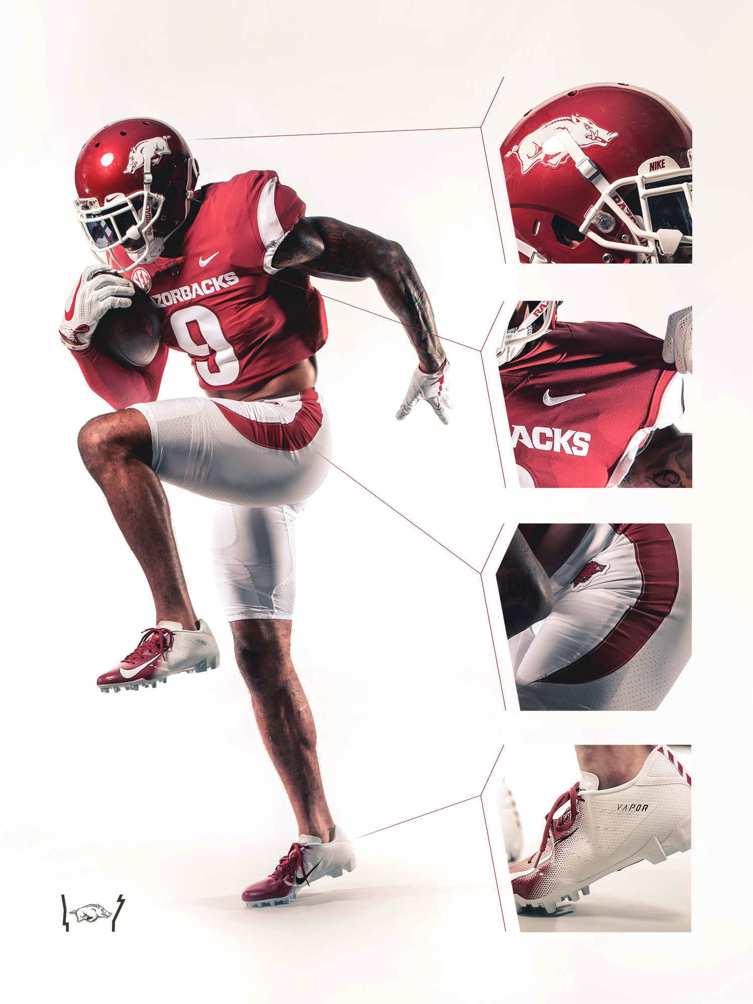 Darren McFadden Autographed Arkansas Razorbacks White Logo Football –  Signature Sports Marketing