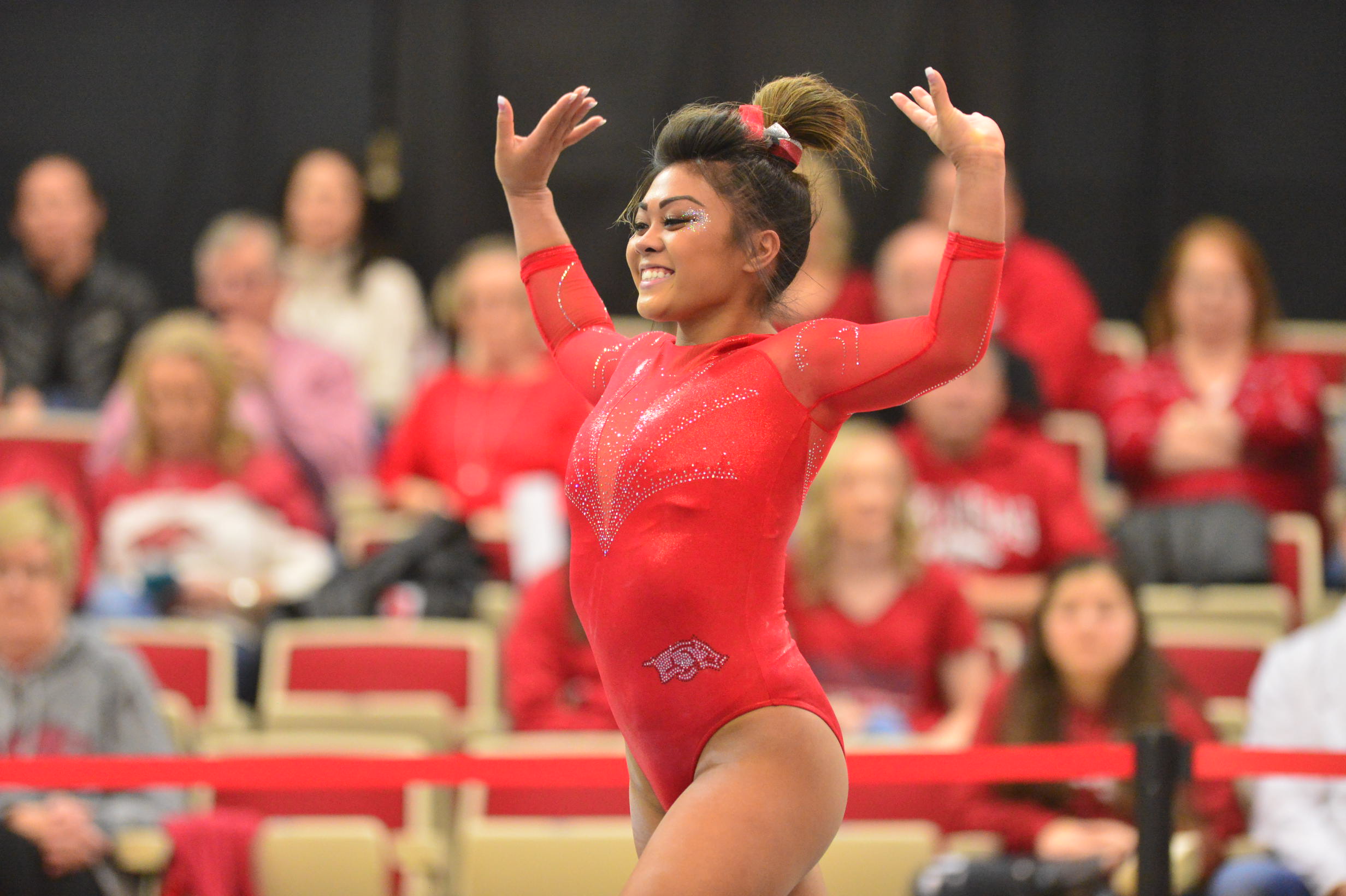 Arkansas Posts 195.575 In Season Opener Arkansas Razorbacks