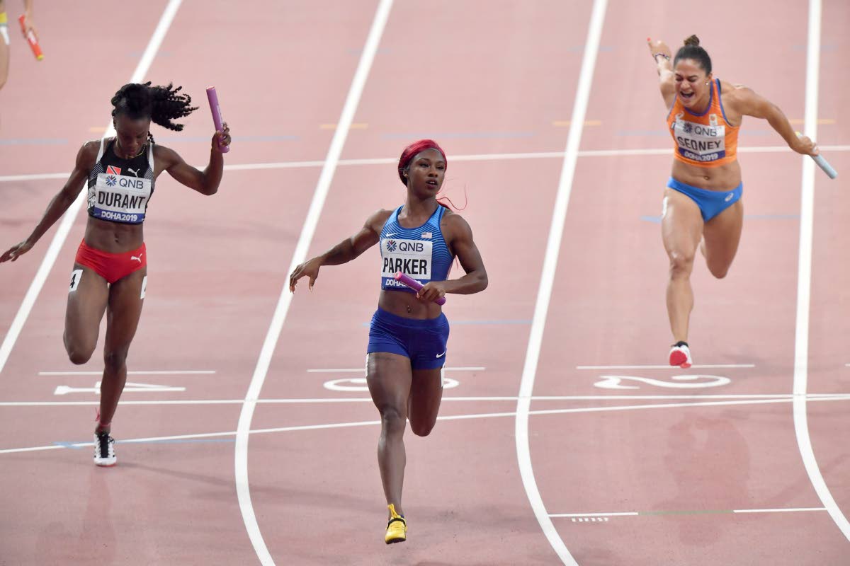 Luminosa Bogliolo celebrates at the end of the Women's 100 meters