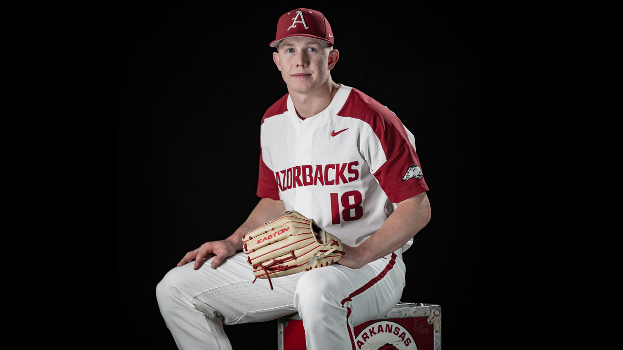 Arkansas Razorbacks 18 Heston Kjerstad White Elite Baseball Jersey