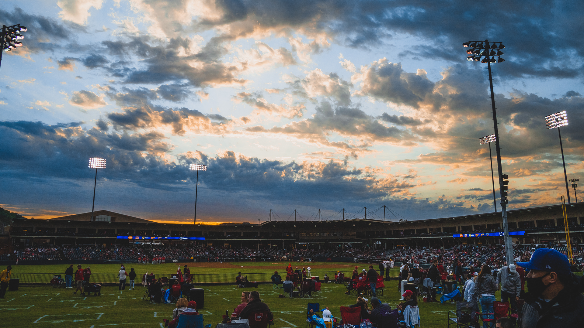 Game Day at Baum-Walker Stadium