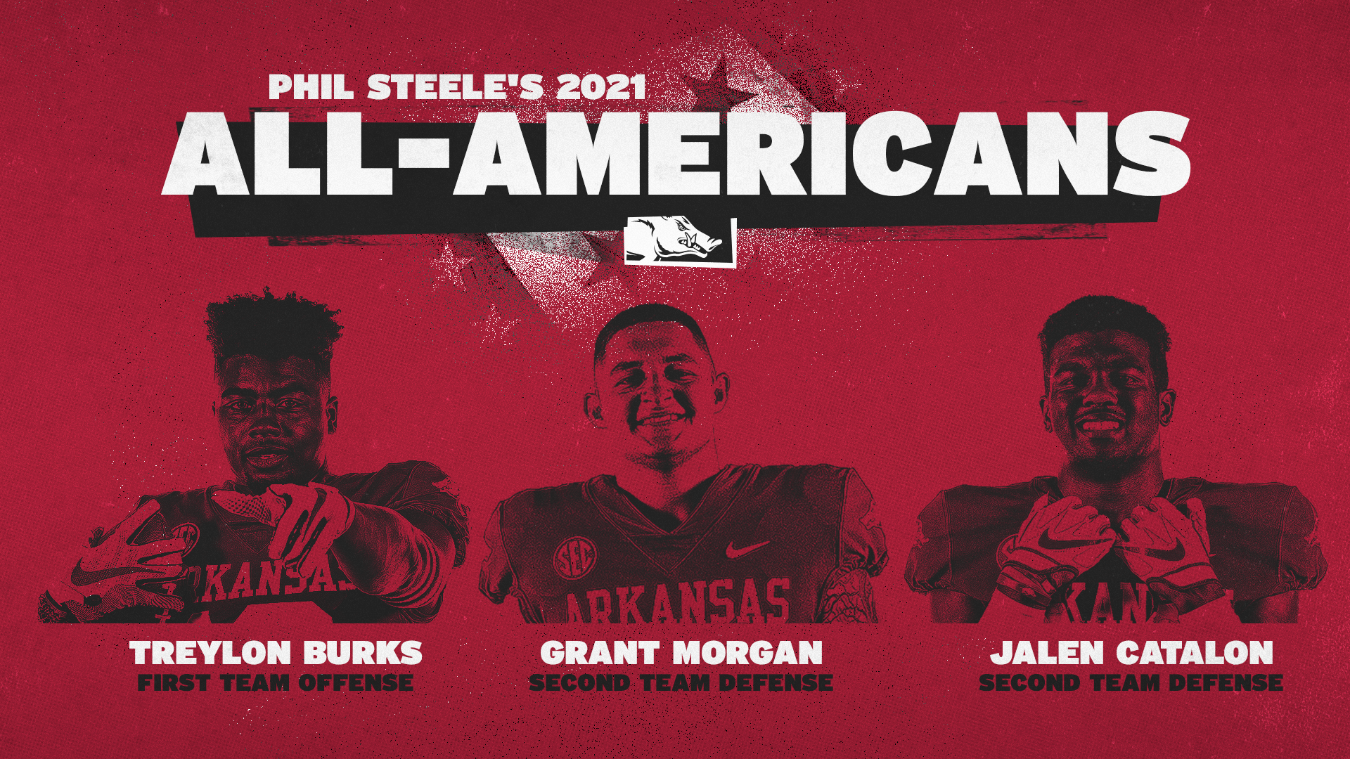 Three Razorbacks named Phil Steele Preseason All-Americans; Eight earn All-SEC  honors | Arkansas Razorbacks
