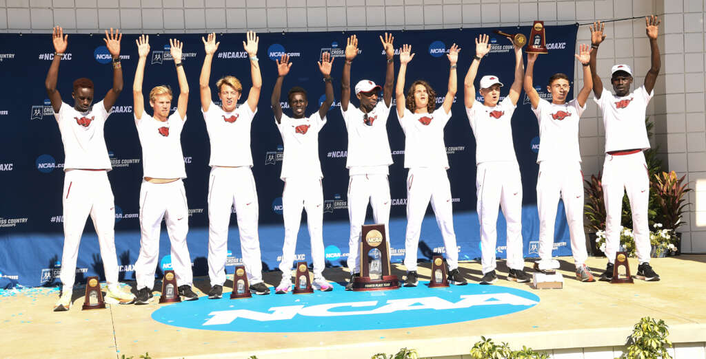 Razorbacks repeat fourth place in NCAA Championships with 3 All-America honors