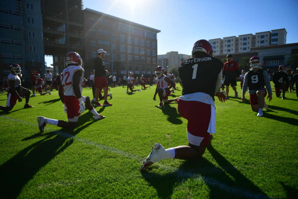 Day 1 Of Outback Bowl Practice In Tampa | Arkansas Razorbacks