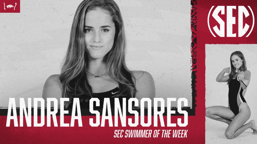 Sansores named SEC Swimmer of the Week