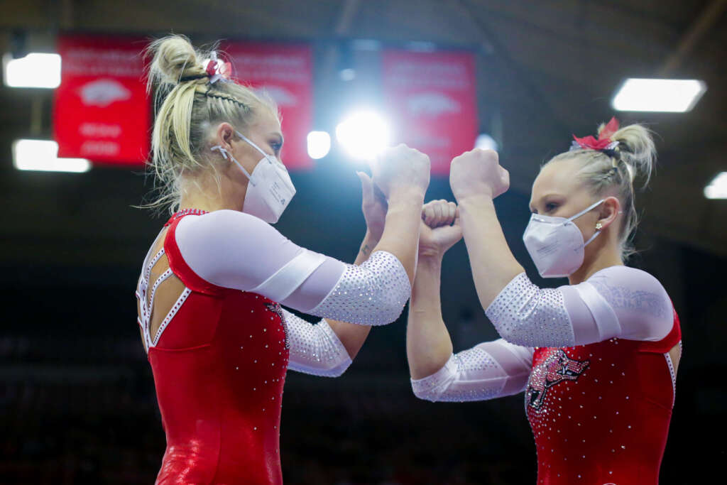 Gymbacks Welcome Tigers for First-Ever Meet at Bud Walton Arena