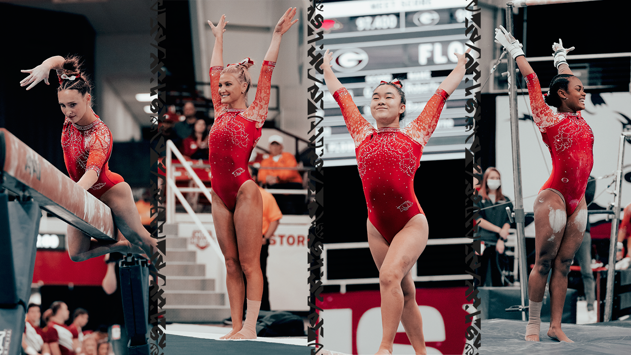 Four Hogs Receive SEC Gymnastics Honors Arkansas Razorbacks