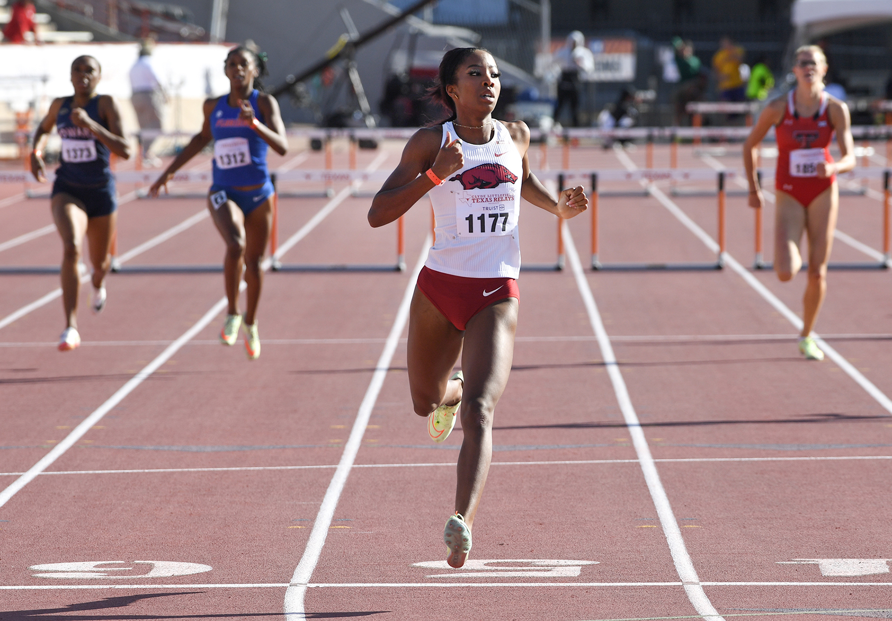 Wilson claims Texas Relays 400m hurdle title with meet, school record