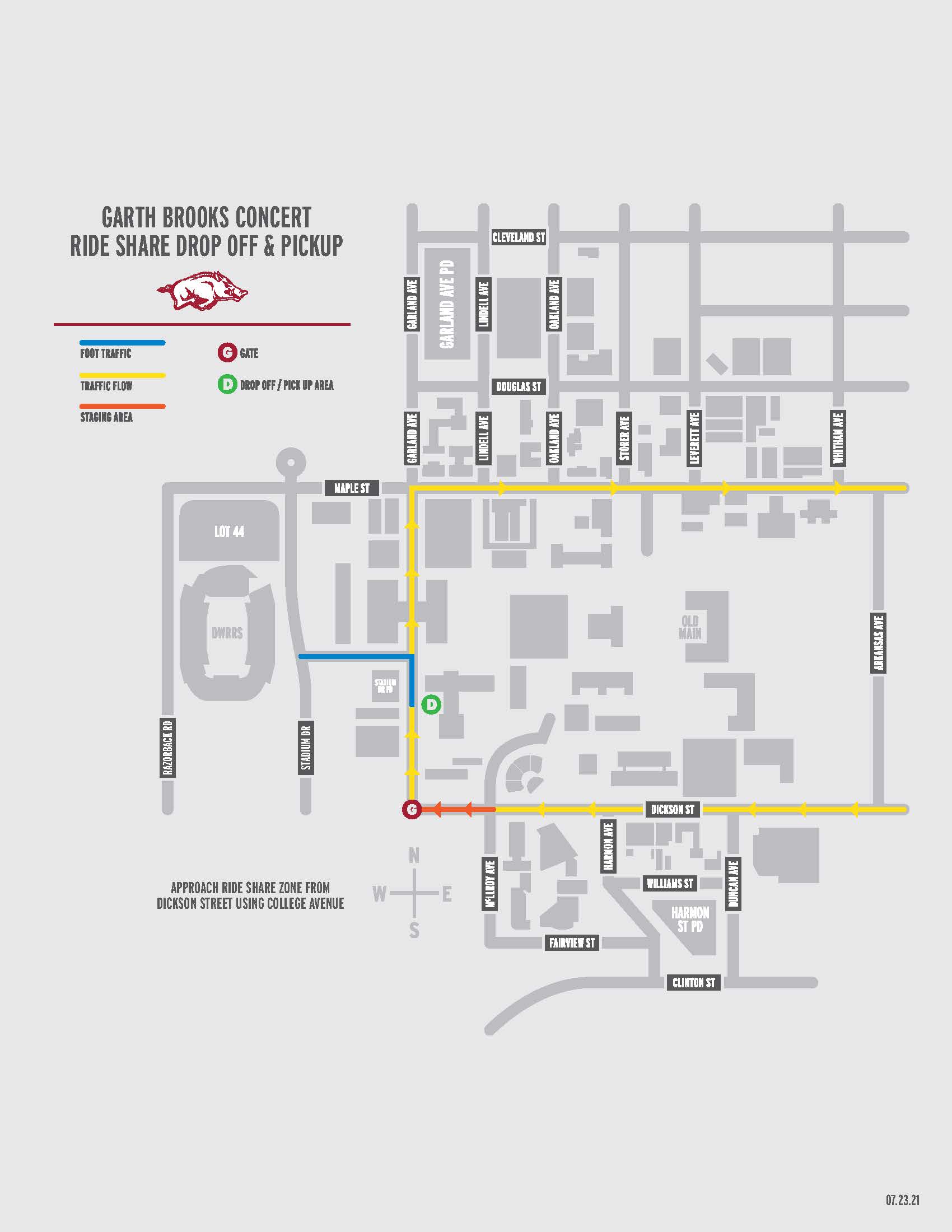 Arkansas Razorbacks Sports Map 10 Concert Items to Know | Arkansas Razorbacks