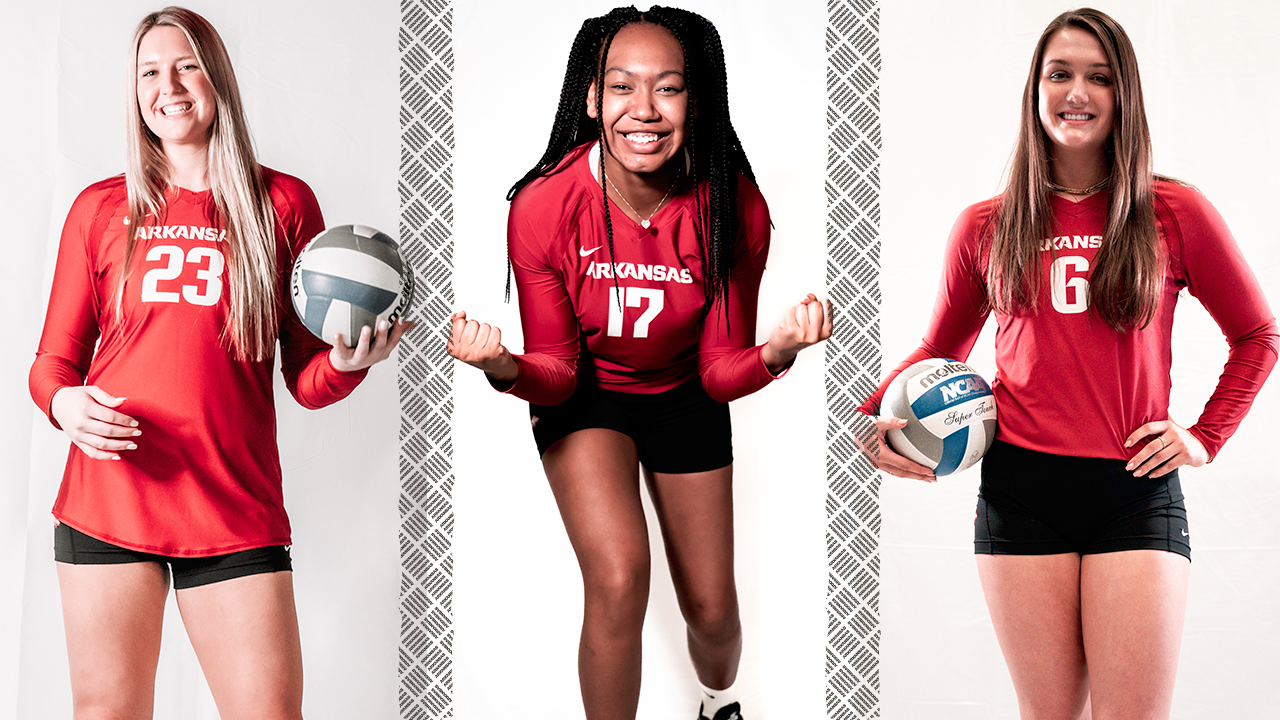 Trio of Join Volley Hogs for 2022 Arkansas Razorbacks