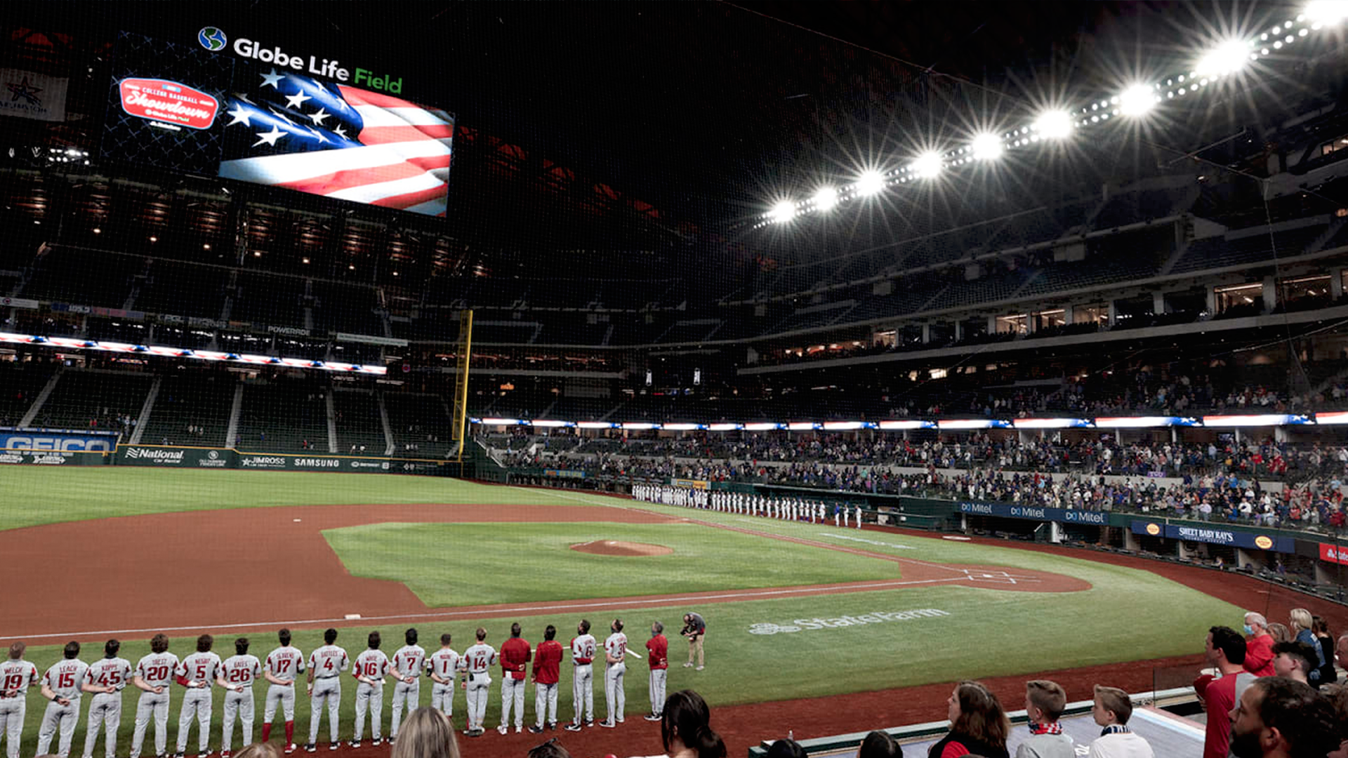 Seats to be added to convert Globe Life Park into a football field