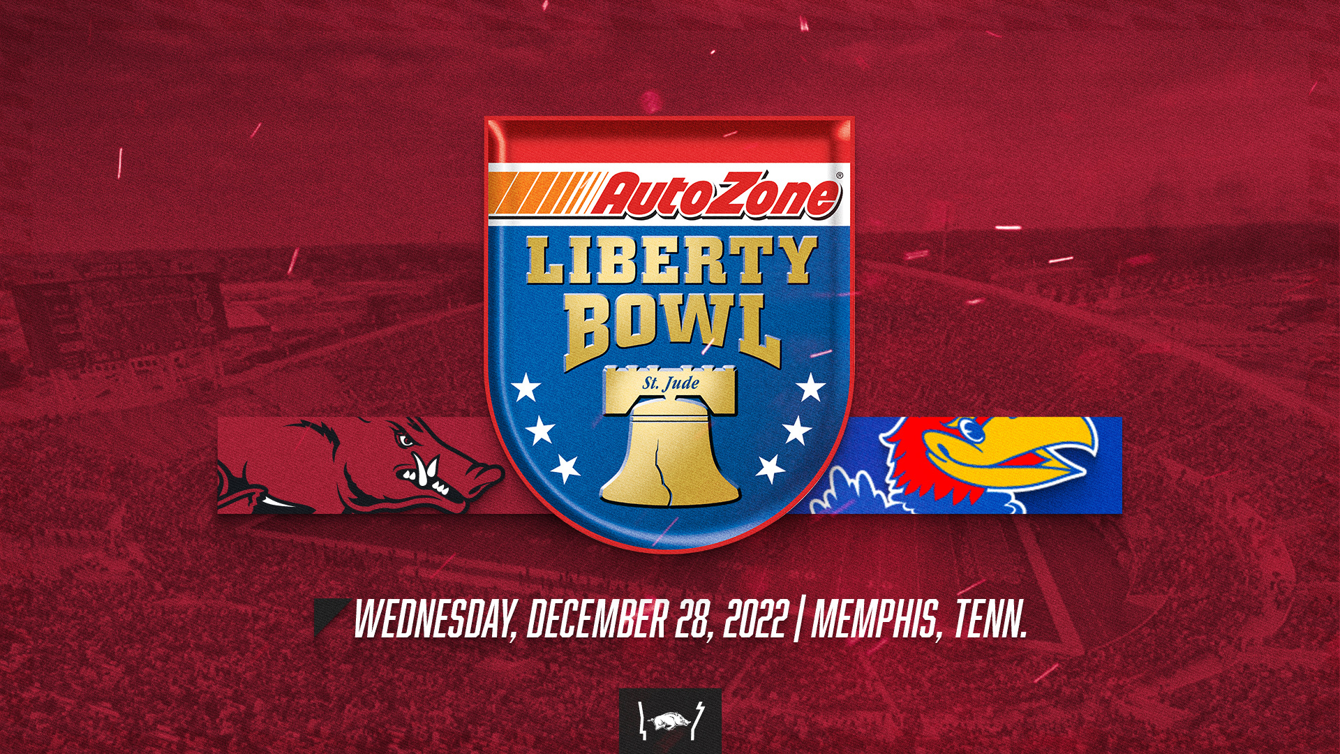 Hogs headed to AutoZone Liberty Bowl to face Kansas Arkansas Razorbacks