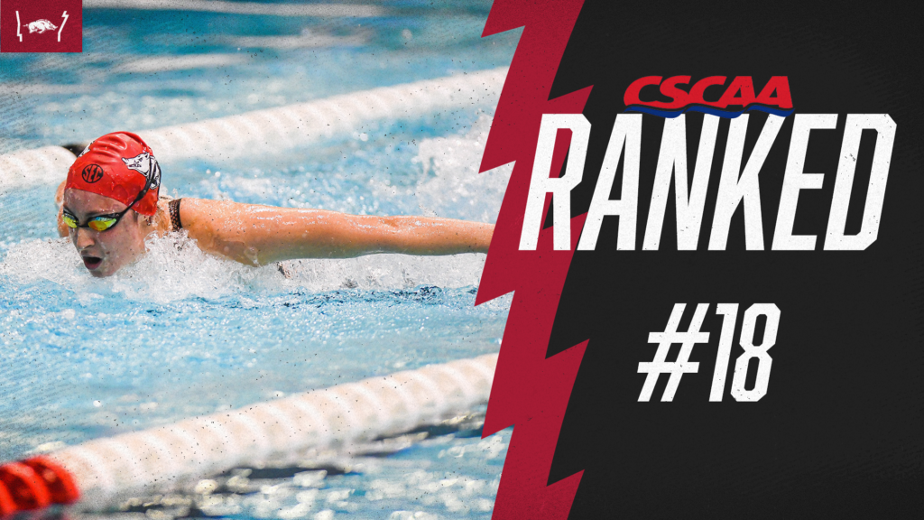 Razorbacks Move Up to No. 18 in the CSCAA Poll