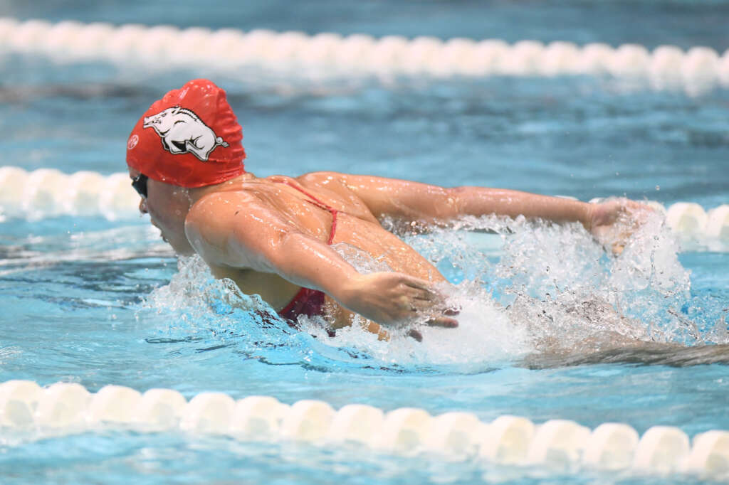 Final home meet ends with a Razorback win